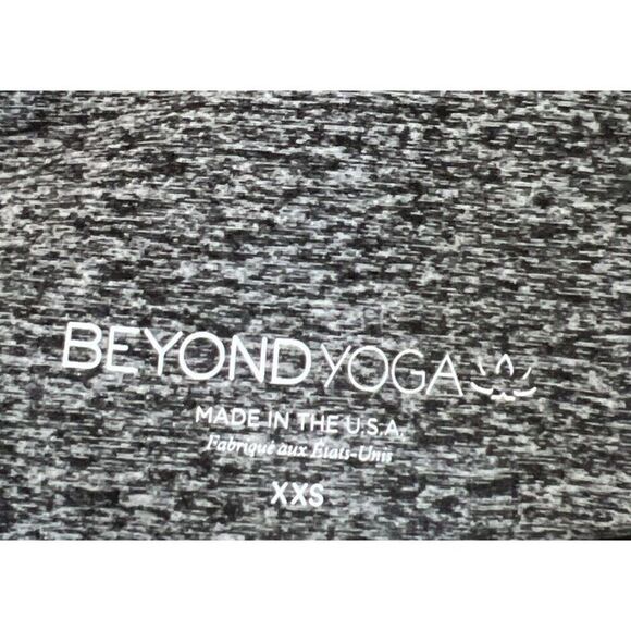 Beyond Yoga SD5054 Women Sz XXSmall Spacedye Black High Waisted Biker Shorts - Picture 5 of 6